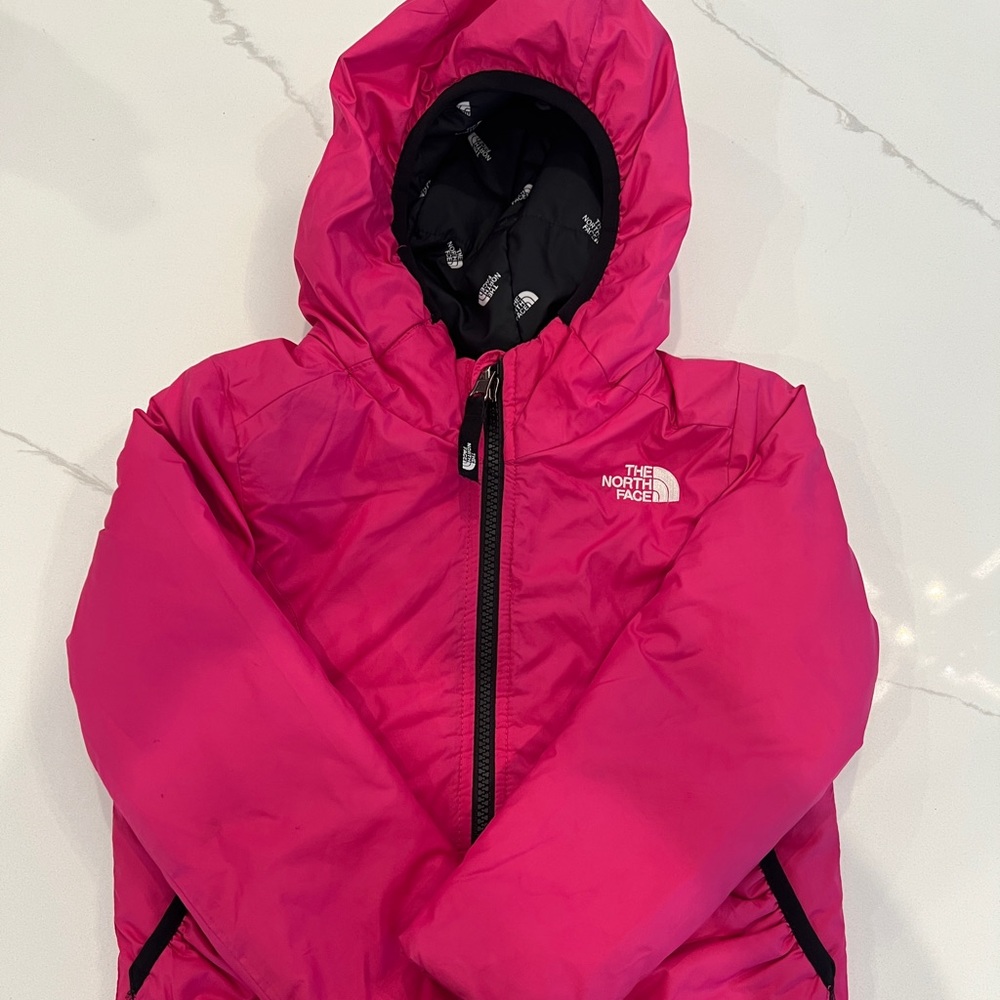 North Face Toddler Girls’ Reversible Perrito Jacket- 4T, pink